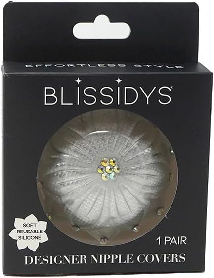 Blissidys | Miami Designer Floral Nipple Covers | Reusable Premium Nipple Covers | Silicone Adhesive Breast Petals blissidys