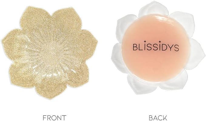 Blissidys | Hollywood Designer Floral Nipple Covers | Reusable Premium Nipple Covers| Silicone Adhesive Breast Petals blissidys