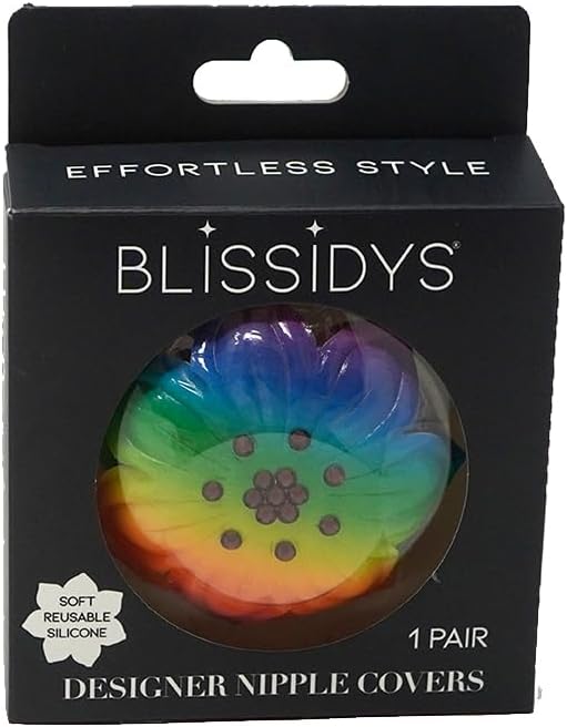Blissidys | Key West Designer Floral Nipple Covers | Reusable Premium Nipple Covers | Silicone Adhesive Breast Petals blissidys