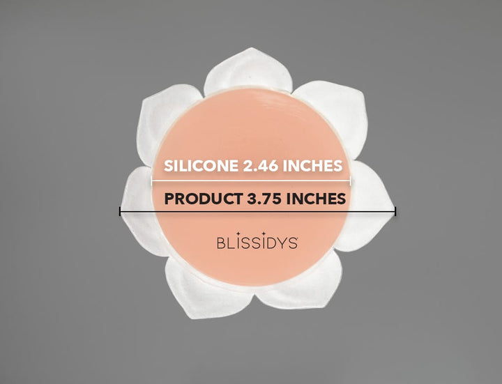 Blissidys | South Beach Designer Floral Nipple Covers | Reusable Premium Nipple Covers | Silicone Adhesive Breast Petals blissidys